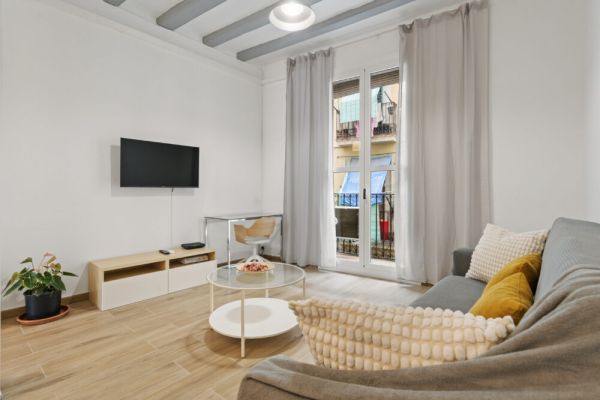 Pet-Friendly Monthly 1BR in Central BCN